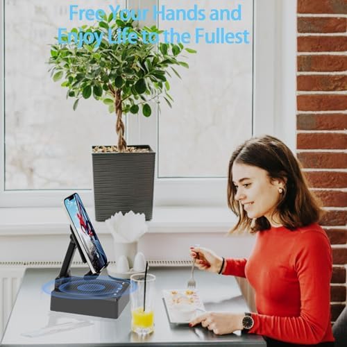 Revolutionize Your Audio Experience: Wireless Bluetooth Speaker Phone Stand with Anti-Slip Base – Ideal Gift for Men and Women, Perfect for Birthdays and Special Occasions, Enhanced Device Compatibility and Immersive HD Surround Sound