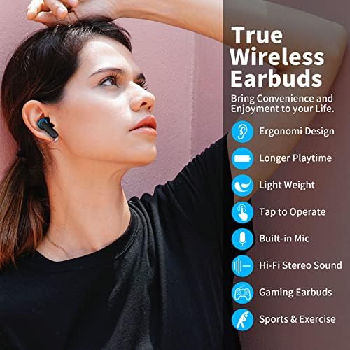 Advanced Bluetooth 5.3 Wireless Earbuds for Samsung S25 S24 S23 FE S22 Ultra & i Phone 16 15 – Immersive Noise-Canceling Headphones with Deep Bass, HD Microphone, and Sweat-Resistant Design for Ultimate Comfort and Clarity in Any Environment