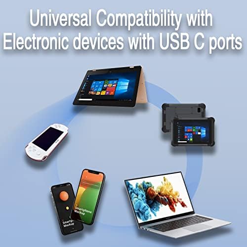 Efficient 65 W USB-C Laptop Charger for HP Spectre, Envy, Elitebook & Chromebook – Fast Charging Power Adapter with Universal Compatibility for Travel & Home Use – Optimized for Performance & Safety