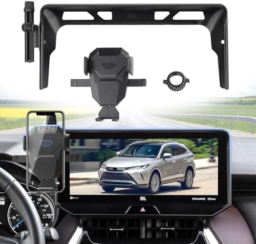 Toyota Venza 2021-2023 Exclusive Car Phone Holder – Adjustable 8-Inch Screen Mount for All Smartphones – Hands-Free Ultra-Stable Design for Optimal Safety and Convenience – Easy Installation, Sleek Aesthetic, Perfect for Navigation and Streaming