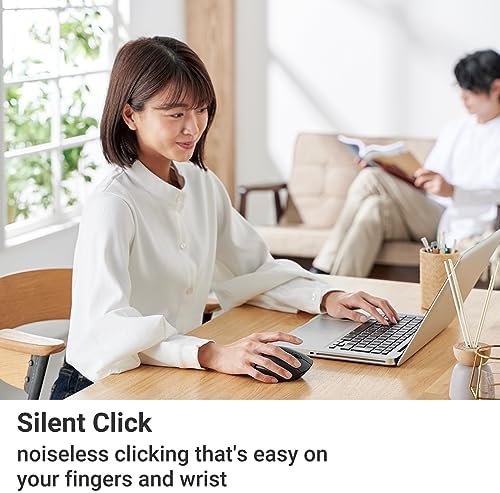 Elevate Your Productivity with the ELECOM Wireless Ergonomic Mouse – Silent Click, 2000 DPI Precision, 20-Month Battery Life, and Stylish White Design for PCs, Macs, and Laptops – Perfect for Home or Office Use