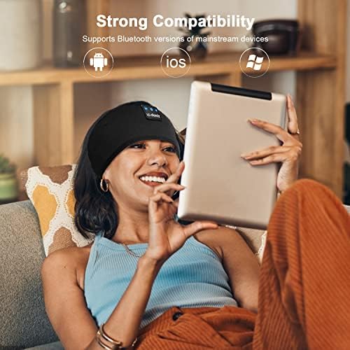 Transform Your Sleep and Workouts with Bluetooth 5.4 Sleep Headband Headphones – Ultra-Thin, Sweat-Resistant Comfort Meets Premium HD Sound for Active Lifestyles and Restful Sleep – Perfect Gift for Fitness Buffs and Music Lovers