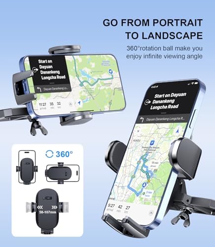 Universal CD Slot Phone Mount for Cars – 360° Adjustable Hands-Free Holder for i Phone & Android Devices – Durable and Easy Installation – Sleek Black Design for Safe Driving – Perfect Accessory for Navigation and Music Enjoyment