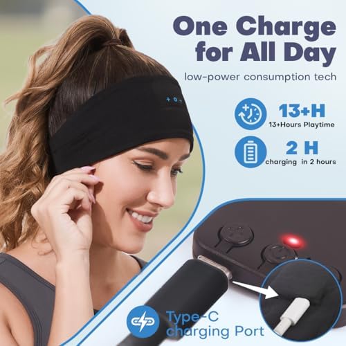 Revolutionary Bluetooth Sleep Headphones Headband for Ultimate Comfort – 14-Hour Wireless Playtime with Superior HD Stereo Sound for Side Sleepers and Active Lifestyles – Stylish Olive Design, Ideal for Yoga, Running, and Relaxation – Perfect Gift Choice for Men, Women, and Teens