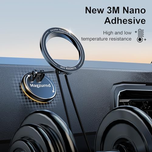 15 W Fast Wireless Magnetic Car Charger with 360° Rotatable Phone Mount – Premium Zinc Alloy Hands-Free Holder for Effortless Driving Convenience and Enhanced Smartphone Compatibility