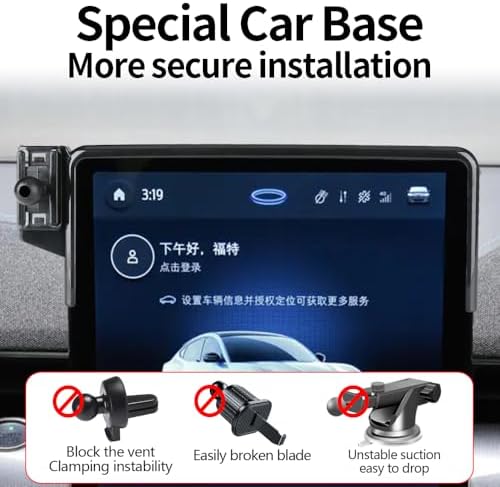 Ford Mustang Mach-E 2021-2025 Premium Car Phone Holder – 360-Degree Rotating Dashboard Mount for Enhanced Navigation & Hands-Free Use – Durable, Easy Installation Mobile Phone Cradle Accessory for Optimal Driving Experience