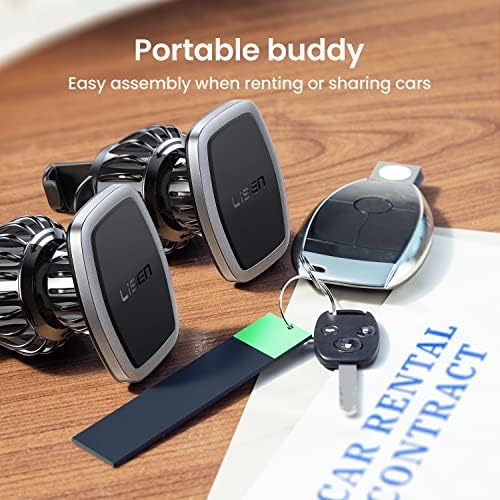 LISEN Dual Pack Magnetic Phone Holder for Car Vent – Military-Grade 6 Magnet System for Ultimate Stability, Compatible with i Phone 16/15/14/13 Pro Max Plus and Samsung S25 – Effortless Installation and Universal Fit for All Vehicles