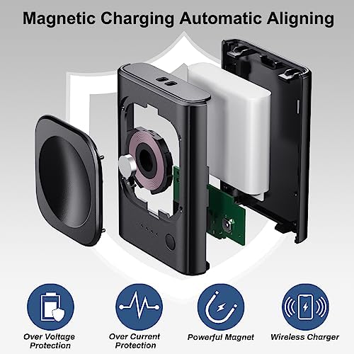 1800 m Ah Magnetic Wireless Charger for Google Pixel Watch 1 – Ultimate Portable Charging Solution with Keychain, Fast Charging & Exclusive Compatibility, Perfect for Active Lifestyles