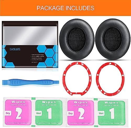GVOEARS Premium Replacement Ear Pads for Beats Studio 2 & 3 – Ultra-Comfort Memory Foam Cushions with Strong 3 M Adhesive for Reliable Fit – Titanium Grey – Revitalize Your Audio Experience with Enhanced Noise Isolation and Seamless Compatibility