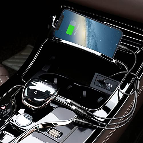 Universal 4-in-1 Fast Charging USB Cable Bundle – 10 ft Multi USB Charger for i Phone, Android, and Tablets – High-Speed 4 A Charging with IP, Type C, and Micro USB Connectors – Durable and Versatile Power Solution for Home, Office, and Travel