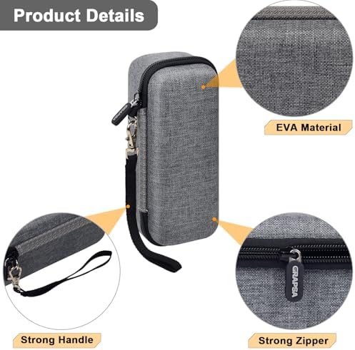 Premium Carrying Case for Anker Prime Power Bank 27,650 m Ah – Travel-Friendly Charger Storage Holder with 3-Port Design for Enhanced Charging Speed and Organization, Durable Grey Finish