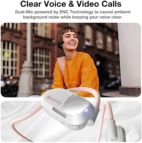 Purity Air Open Ear Headphones – Advanced True Air Conduction Wireless Bluetooth Earbuds with Dual Mic for Clear Calls – Ergonomic, Sweat-Resistant Design for Active Lifestyles – Compatible with i Phone & Android – Ultimate Comfort and Audio Awareness