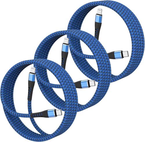 Premium 4 Pack USB C to Lightning Charging Cables – 6 FT Fast Charging Cord for i Phone 14 & Earlier Models – Durable, High-Performance Replacement for Apple Charger – Enhanced Compatibility for Quick Charge Needs – Perfect for Home, Office, and Travel Use