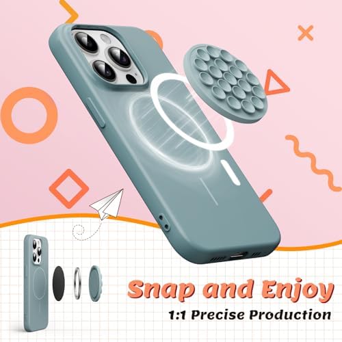 Transform Your Content Creation with the Ultimate Magnetic Phone Mount for Mag Safe Cases – Versatile Silicone Holder for i Phone & Android, Perfect for Selfies, Vlogging, and Shower Streaming – Trendy Light Blue Accessory for Tik Tok Creators and Influencers Seeking Effortless Hands-Free Use