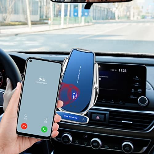 Fast Charging Wireless Car Charger Mount with Auto-Clamping Technology – 15 W Intelligent Induction Holder for All Android Smartphones (Elegant Blue) – Versatile, Secure, and User-Friendly Car Accessory for Effortless Navigation and Connectivity