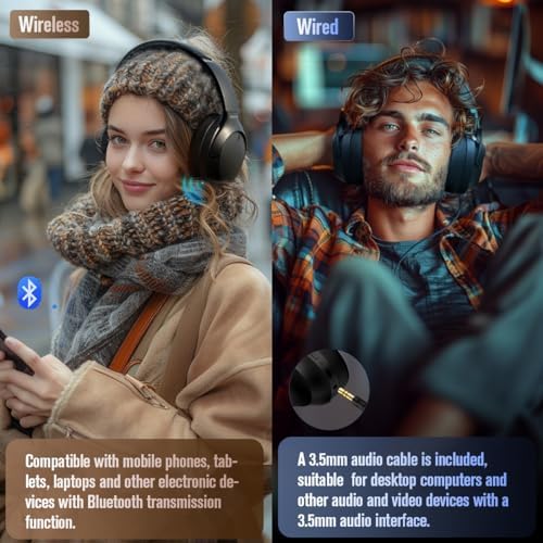 Discover Ultimate Sound Freedom with MANAYO’s Active Noise Cancelling Bluetooth Over-Ear Headphones – 150 Hours of Uninterrupted Playtime, Foldable Convenience, and Next-Gen Bluetooth 5.3 for Superior Sound Quality and Connectivity. Perfect for Music Lovers and Audiophiles Alike!