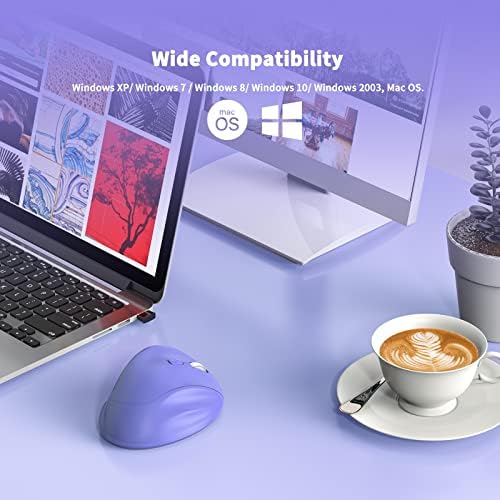 Revolutionize Your Workspace with the Green Ergonomic Wireless Mouse – Superior Vertical Design for Ultimate Comfort, Silent Clicks for Distraction-Free Focus, Long-Lasting Battery Life Powered by 1 AA Battery, Precision Control Up to 1600 DPI with USB Receiver Compatibility for PCs, Laptops, and Desktops