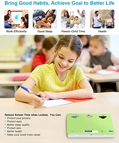 Timer Lock Box for iPad iPhone,Portable Phone Lock Box for Tablets,Folded Phone,Controller,TV remotes, Phone Locker to Help Kids Reduce Screen Time Focus to Achieve Goals(Green) – Enhanced Compatibility and Speed