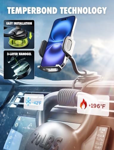 Ultimate Bracketron Car Phone Holder – Versatile Trip Grip Mount for Dashboard & Air Vent with 360-Degree Rotation, One-Handed Release for i Phone, Samsung & Android – Secure, Stylish, and Convenient Driving Companion