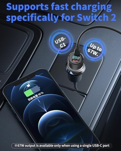 Ultimate Nintendo Switch 2 Power Adapter – 5 FT Fast Charging Cable for Portable Gaming Freedom, Unmatched USB Type C Compatibility for Seamless Performance and Reliability on the Move