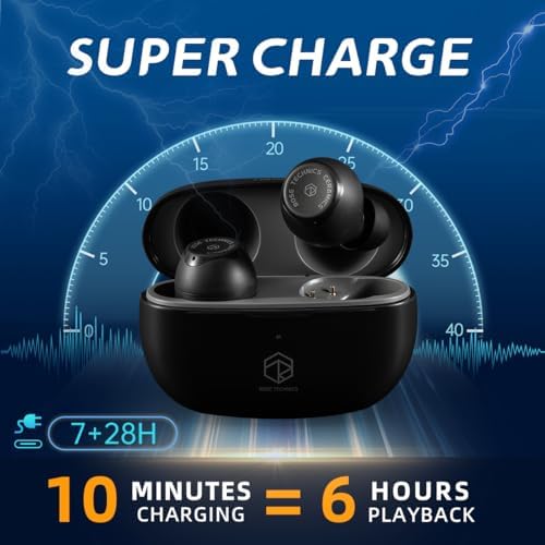 Premium Ceramics Wireless Earbuds – High-Fidelity Gaming Earphones with 60 ms Ultra-Low Latency, 35-Hour Playtime, IPX5 Sweat Resistance, Bluetooth 5.3, Dual Device Pairing, and Advanced Noise Cancellation (White) – Unmatched Sound Quality for Gamers and Audiophiles