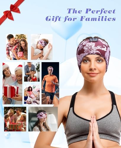 Ultimate Bluetooth 5.4 Sleep Headband Headphones – Designed for Side Sleepers, Unmatched Comfort for Active Lifestyles, Superior Sound Quality, Ergonomic Fit for Enhanced Relaxation, Ideal Tech Gift for Music and Podcast Enthusiasts
