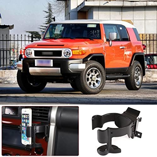 Premium Ki Ten Aluminum Car Phone Holder Mount for Toyota FJ Cruiser (2007-2021) – Universal Smartphone Compatibility, No-Tool Installation, Adjustable Viewing Angle for Enhanced Safety and Convenience