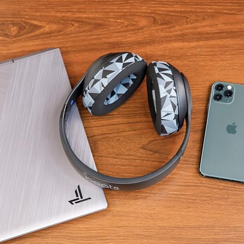 Revolutionary Cooling Gel Ear Pads for Beats Studio 2 & 3 – Premium Black Camo Cushions with Advanced Foam Technology and Superior Adhesion | Ultimate Comfort for Extended Listening | Perfectly Designed for Studio Models, Not Compatible with Solo Variants