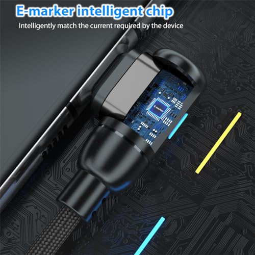 Versatile 6-in-1 Magnetic Charging Cable – Fast Charging USB C and Micro Charger for Mac Book Pro, Android, and Samsung Devices – Durable 6 FT Nylon Braided Cord for Enhanced Speed and Secure Connection – Ideal for Home, Office, and Travel Use