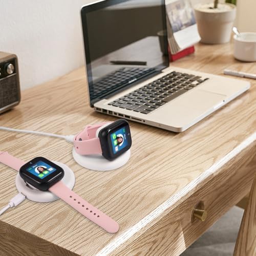 Portable Foldable Magnetic Charger for Sync UP Kids Watch 2 – Rapid Charging Stand with 3.3 Feet Cord – Sleek Black Design Perfect for Travel – Essential Accessory for Active Families – Effortless Power Solution for Smartwatch Users – Exclusively Compatible with Sync UP Kids Watch 2, Not Suitable for Sync UP Watch 1 – Lightweight & Durable for Everyday Use – Keeps Your Child’s Smartwatch Charged and Ready for Action