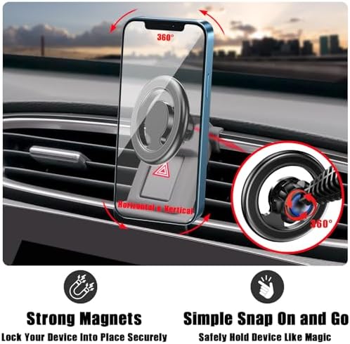 Revolutionary Magnetic Car Phone Holder for Honda CR-V & CR-V Hybrid (2017-2022) – Ultimate Dashboard Mount for Seamless Navigation and Hands-Free Calls, Compatible with All Smartphones Including i Phone & Samsung – Easy Install, Adjustable Viewing Angle, Durable Design for Safe Driving