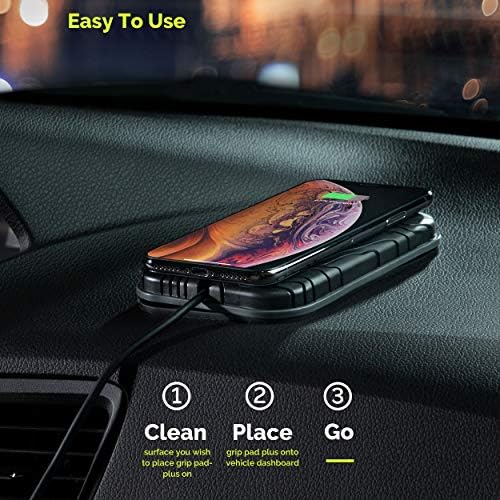 Universal 10 W Qi Wireless Fast Charge Car Phone Holder – Effortless Dashboard Grip & Sleek Design for Hands-Free Navigation – Compatible with All Smartphones – Ideal Driving Companion for a Clutter-Free Experience in Black