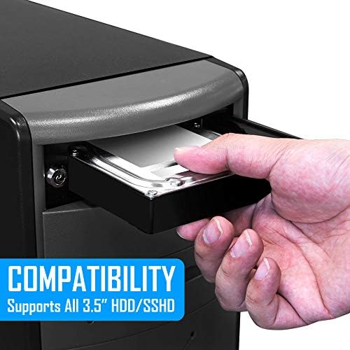 Kingwin Universal Hot Swap Mobile Rack for 2.5” & 3.5” SSD/HDD – Effortless Internal Tray-Less SATA Hard Drive Backplane Enclosure with 6 Gbps Support for SATA I/II/III & SAS I/II – Ultimate Flexibility and Enhanced Data Transfer Speed for Efficient Storage Management