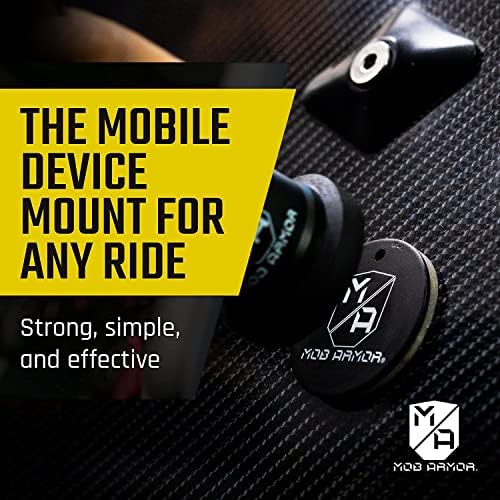 Mob Armor Magnetic Phone Mount Plates – High-Strength Adhesive Steel Discs for Ultimate Hands-Free Navigation & Car Mount Compatibility – 2-Pack Black Vehicle Accessory for Effortless Device Attachment