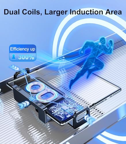 Transform Your Driving Experience with the Z Fold 6 Wireless Car Charger: Rapid 5 W to 15 W Charging, Intelligent Auto-Rotating Sensor for Perfect Viewing Angles, Universal Compatibility with Samsung Galaxy Z Fold Series, Google Pixel 9 Pro, and i Phone 16 Pro Max – Redefine Convenience and Durability with a Sleek, Modern Design for On-the-Go Power Solutions
