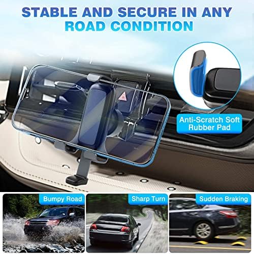 Mazda CX-5 2017-2025 Premium Air Vent Phone Holder – Adjustable Handsfree Mount for All Smartphones, Thick Case Compatible – 360-Degree Rotation for Safe Navigation and Easy Access, Sleek Design for Enhanced Interior Aesthetics