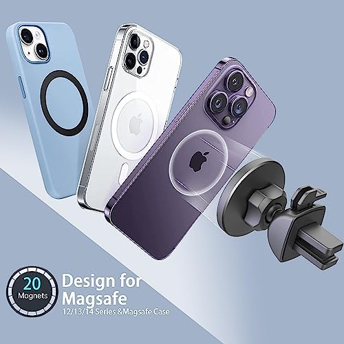 Mag Safe-Compatible Cup Holder Phone Mount – Ultra-Strong Magnetic Phone Holder with Flexible Gooseneck, Expandable Base for Secure Fit in Any Vehicle, Perfect for i Phone, Galaxy, and Pixel – Enhance Your Driving Safety and Convenience