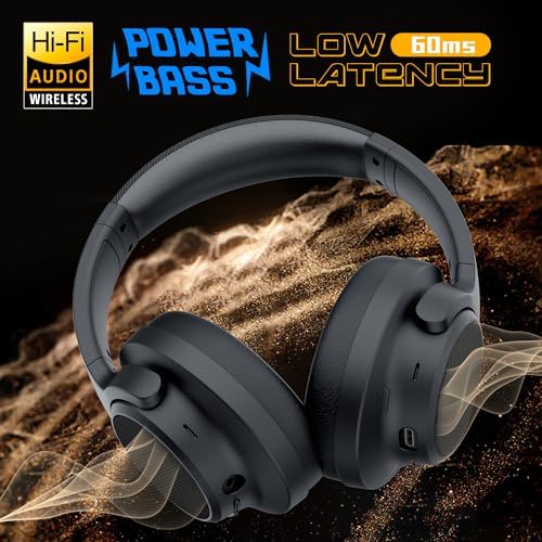 Unleash Premium Sound with Soul Emotion Max Over-Ear Active Noise Cancelling Headphones – Stylish Blue Finish, 60-Hour Playtime, Crystal Clear Call Quality, Hi-Res Audio Performance, and Effortless Multipoint Connectivity for Travel, Fitness, and Everyday Enjoyment