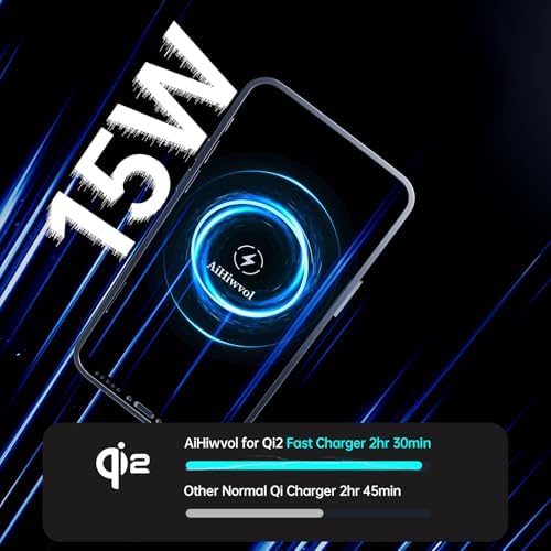 for Qi2 15W Magsafe Car Mount Charger, Heat Restriction Charging, 360° Adjustable and Foldable Phone Holder Charger for Vent/Dashboard, Fast Charging for iPhone 16 15 14 13 12 Series – Enhanced Compatibility and Speed