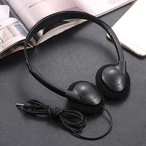 Bulk Kids Headphones – 25-Piece Classroom Audio Package for Enhanced Learning – Lightweight Adjustable On-Ear Design with Universal Device Compatibility in Sleek Black – Perfect for Engaging Group Activities and Extended Listening Comfort – Durable and Affordable Solution for Students and Adults