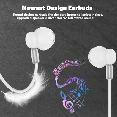 Premium USB C Noise-Canceling Earbuds with Microphone – Advanced In-Ear Headphones for i Pad A16, Galaxy Z Flip 7, Fold 6, S25, i Phone 16 Pro Max, Pixel 9 – Tangle-Resistant Magnetic Design for Exceptional Sound Clarity & Comfort – Ideal for Audiophiles Using i Phone & Android Devices