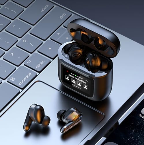 Transform Your Listening Experience with TWS Touch Screen Bluetooth Earbuds – Superior Active Noise Cancellation for Small Ears, Effortless Bluetooth 5.4 Connectivity, and Intuitive Touch Controls for i Phone & Android – Stylish, Lightweight Design for Ultimate Comfort on the Move