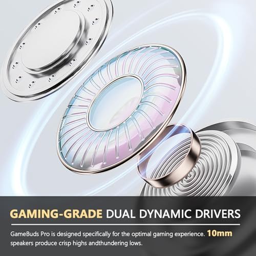 Elevate Your Gaming Experience with Game Buds Pro Wired Earbuds – Ergonomically Crafted for Mobile Gamers, Featuring Detachable Microphone, Advanced Noise-Cancellation, and Universal Compatibility for Seamless Play (Black)