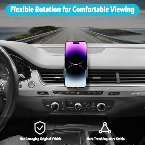 Audi Q7 2006-2015 Car Phone Holder – Enhanced 360° Rotation Mount for Secure Smartphone Access, Thick Case Compatibility, Effortless Installation – Perfect for 4.7-7″ Devices