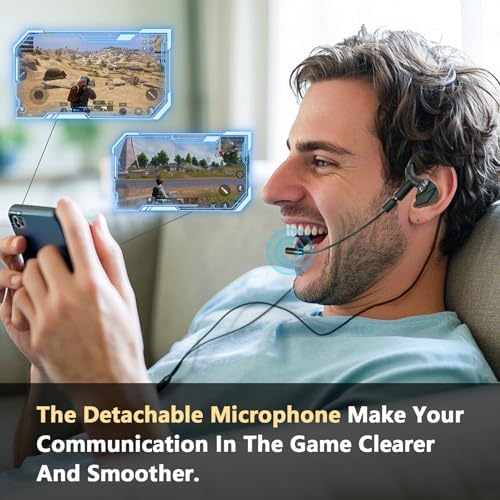 Elevate Your Gaming Experience with Game Buds Pro Wired Earbuds – Ergonomically Crafted for Mobile Gamers, Featuring Detachable Microphone, Advanced Noise-Cancellation, and Universal Compatibility for Seamless Play (Black)