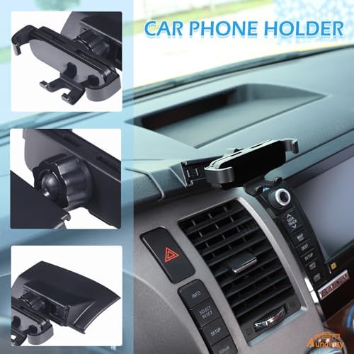 Transform Your Driving Experience with the Ultimate Car Phone Mount for Toyota Tundra & Sequoia (2007-2013) – Secure Dash Clip Holder for All Smartphones, Enhanced Stability & 360-Degree Rotation for Safe Navigation, Effortless Installation, and Sleek Design for Modern Interiors – Elevate Functionality and Safety on Every Drive