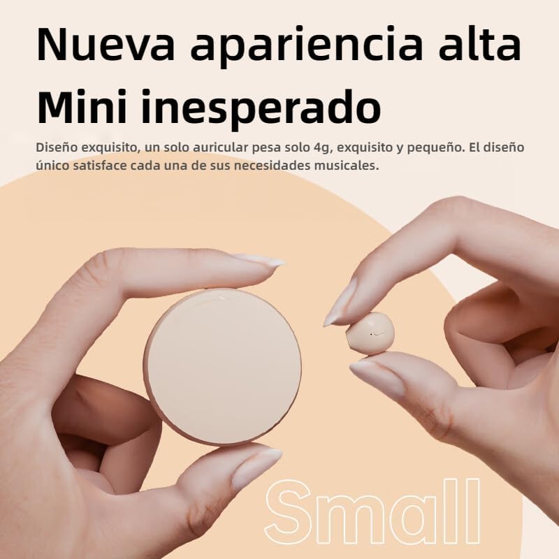 Discreet Mini Wireless Earbuds for Small Ears – Invisible Bluetooth Earpieces with Ergonomic Comfort and Portable Charging Case – Seamless Audio for Work, Travel, and Relaxation – Perfect Compatibility with Android & i OS Devices