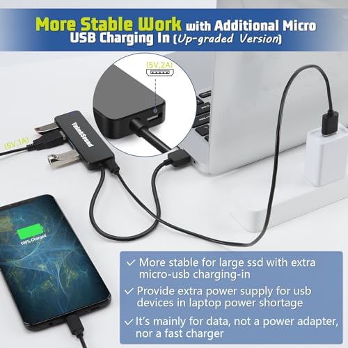 Chic Pink USB to USB-C Hub Adapter – Yaimh Sound 3.0 Multi-Port for Seamless Device Connectivity – Perfect for PC, Mac Book, and More – Experience High-Speed Data Transfer for Flash Drives, Keyboards, Mice, Cameras, and Gaming Gear – Enhance Your Productivity and Style