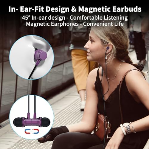 Revolutionary Noise-Canceling USB C Earbuds for i Phone 16 & Galaxy Z Flip Fold 6 – Advanced Wired Headphones Featuring Magnetic In-Ear Design & Integrated Mic for Superior Call Clarity – Universal Compatibility with i Pad, One Plus, Samsung, and Pixel – Exceptional Audio Performance for Music Lovers & Gamers on the Move