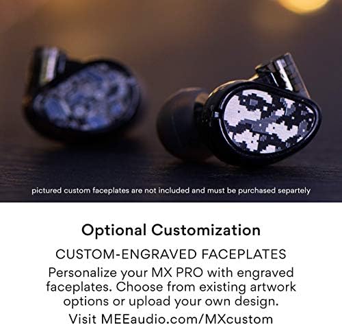 MEE audio MX1 PRO Dynamic Driver In-Ear Monitor Headphones – Professional Quality Sound Isolation Earbuds with Memory Wire Comfort, Detachable Cables, and Transparent Design for Musicians and Audiophiles – Exceptional Audio Clarity for Live Performances and Studio Sessions